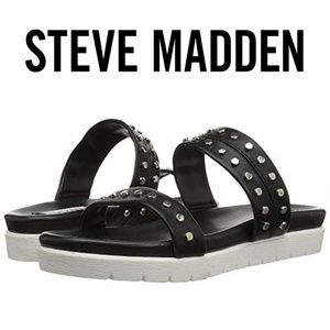 NWB Steve Madden Sleek Studded Sandal